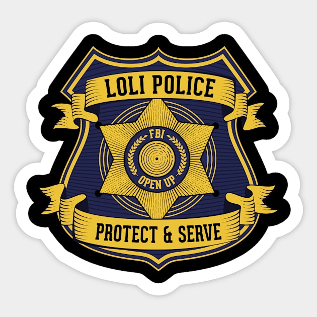 Loli Police Badge Sticker by hokoriwear